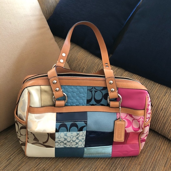 Coach Handbags - Coach patchwork bag